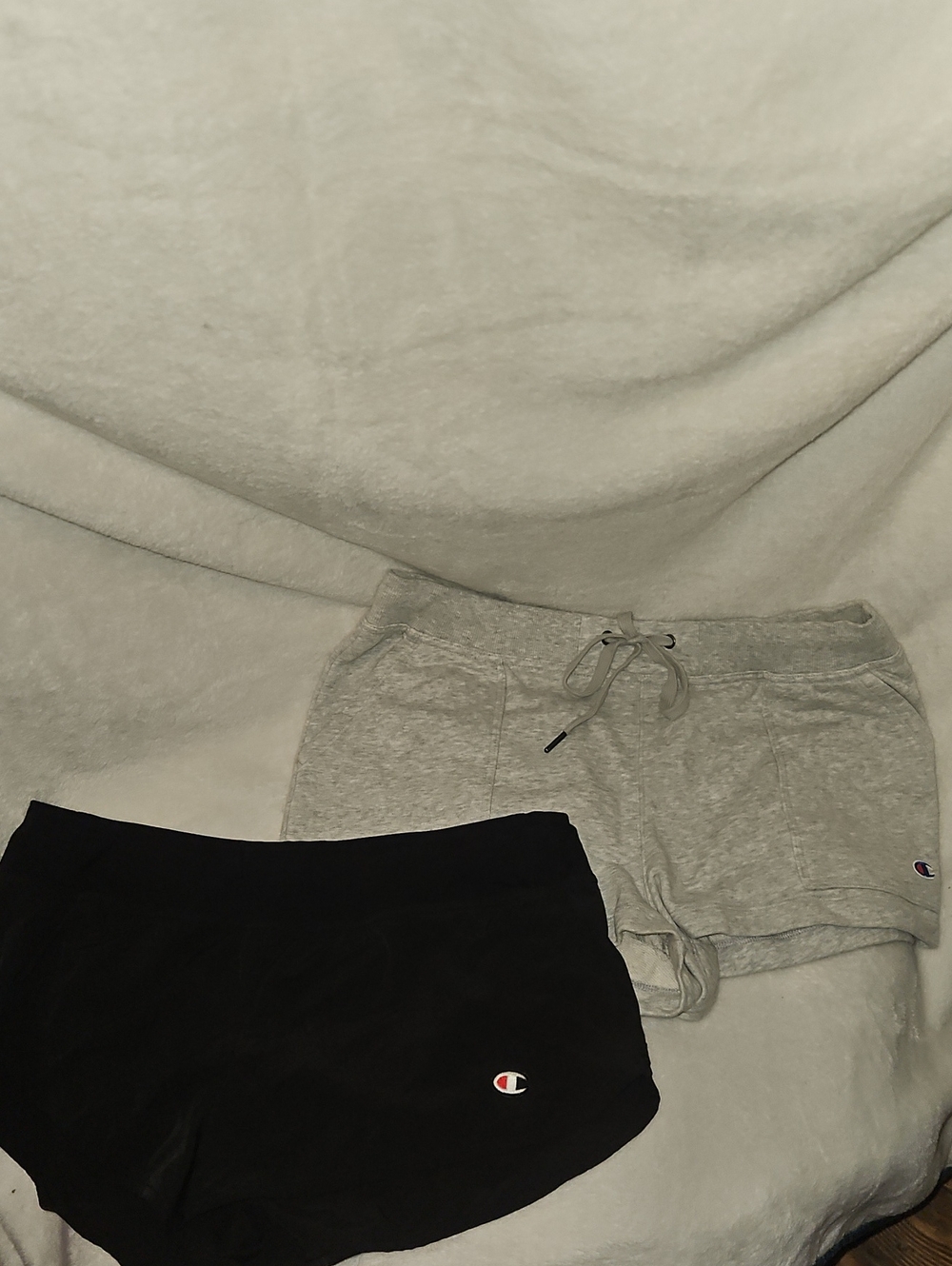 Champion Women’s Athletic Shorts Duo — Gray & Black